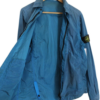 Stone Island SS 2018 Blue Full Zip Nylon Metal Overshirt Jacket