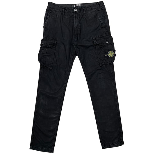 Stone Island SS 2020 Black Slim Fit Cargo Trousers