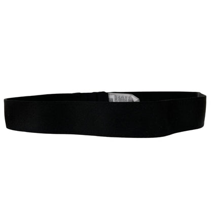 CP Company Black Herringbone Buckle Tape Belt
