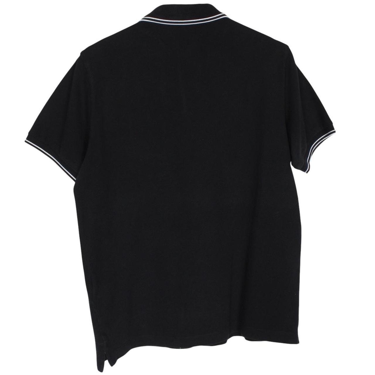Stone Island AW 2020 Black Short Sleeve Compass Cotton Polo Shirt