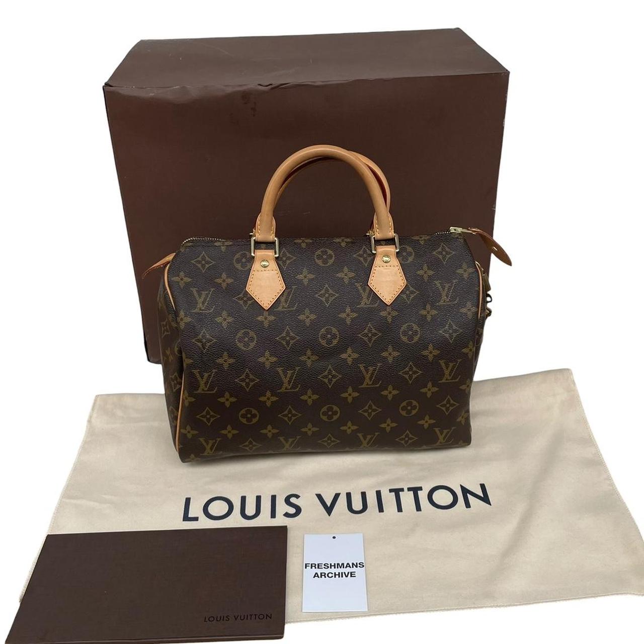 Louis Vuitton Speedy 30 Brown and Beige Monogram Coated Canvas Bag