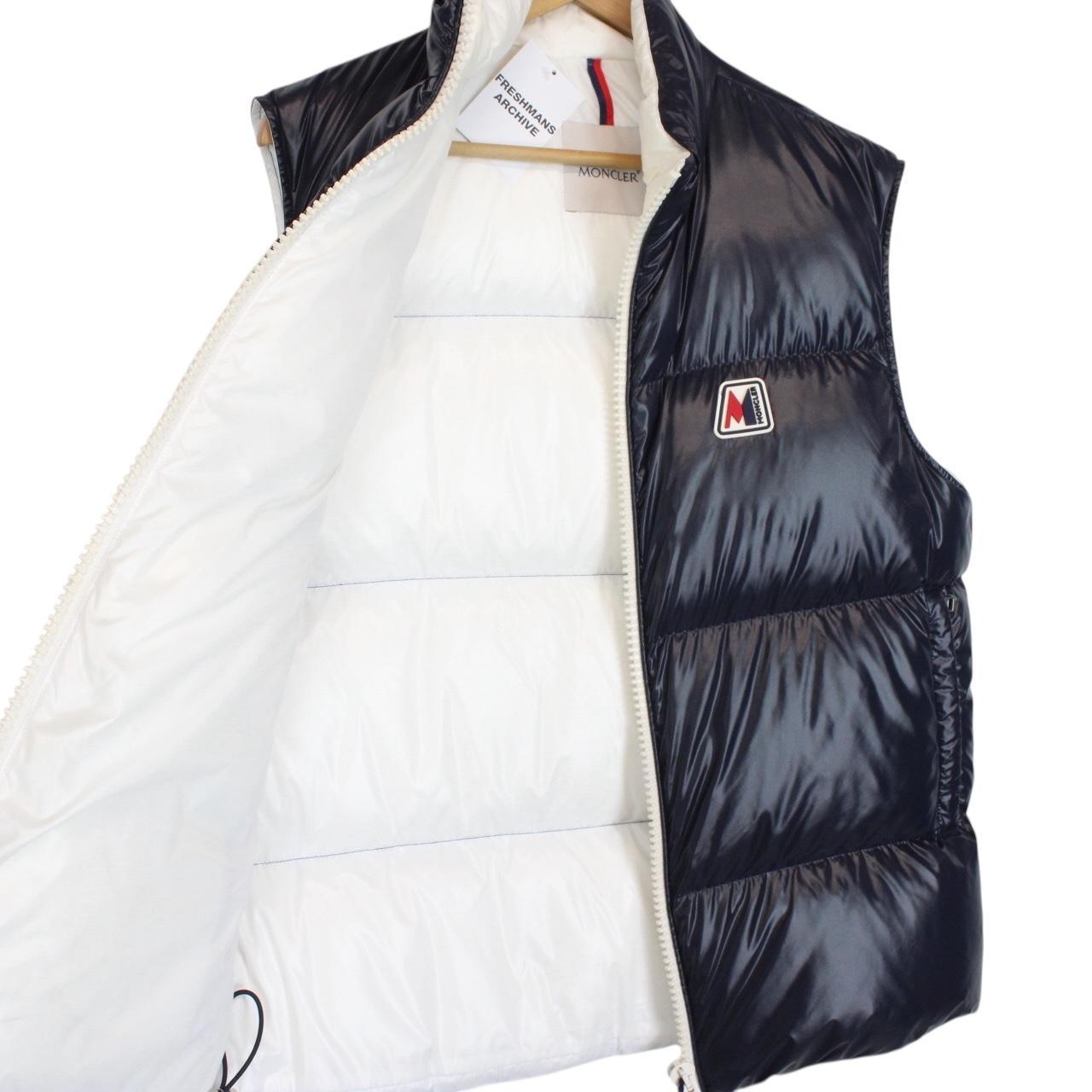 Moncler Monginevro Navy Blue Down Gilet / Bodywarmer