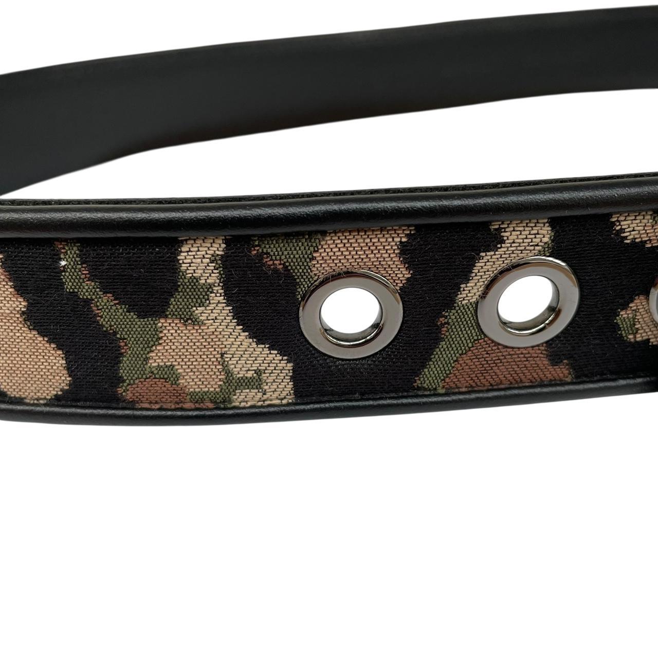 Dolce &amp; Gabbana Multicoloured Leather and Canvas Camoflauge Belt