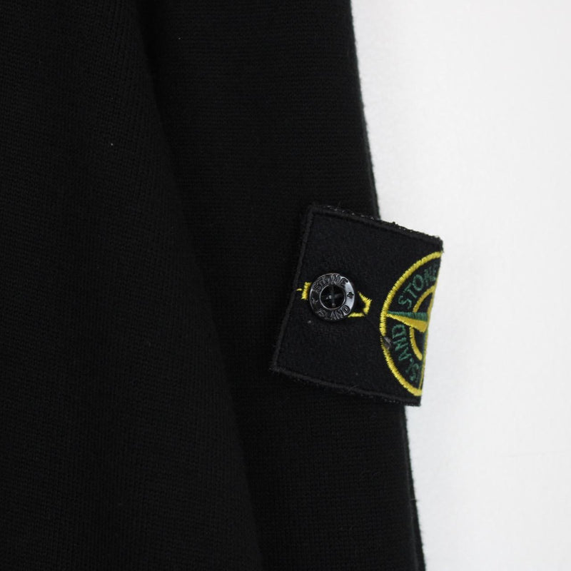 Stone Island SS 2018 Black Cotton Knit Sweatshirt Jumper