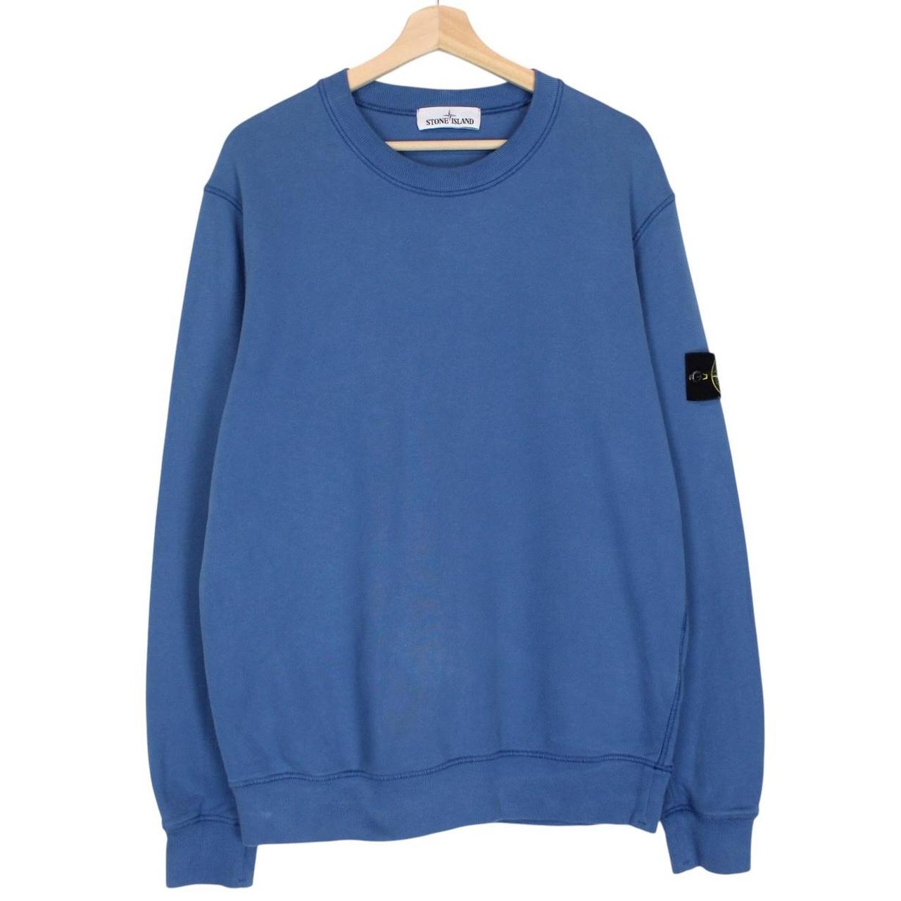 Stone Island AW 2020 Blue Cotton Sweatshirt Jumper