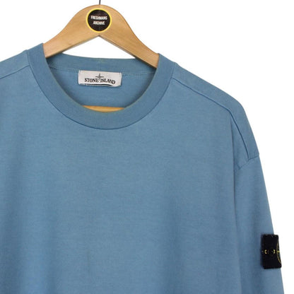 Stone Island SS 2022 Blue Cotton Sweatshirt Jumper