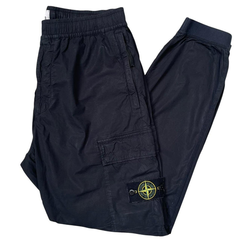 Stone Island SS 2024 Navy Blue RE-T Fit Cargo Trousers