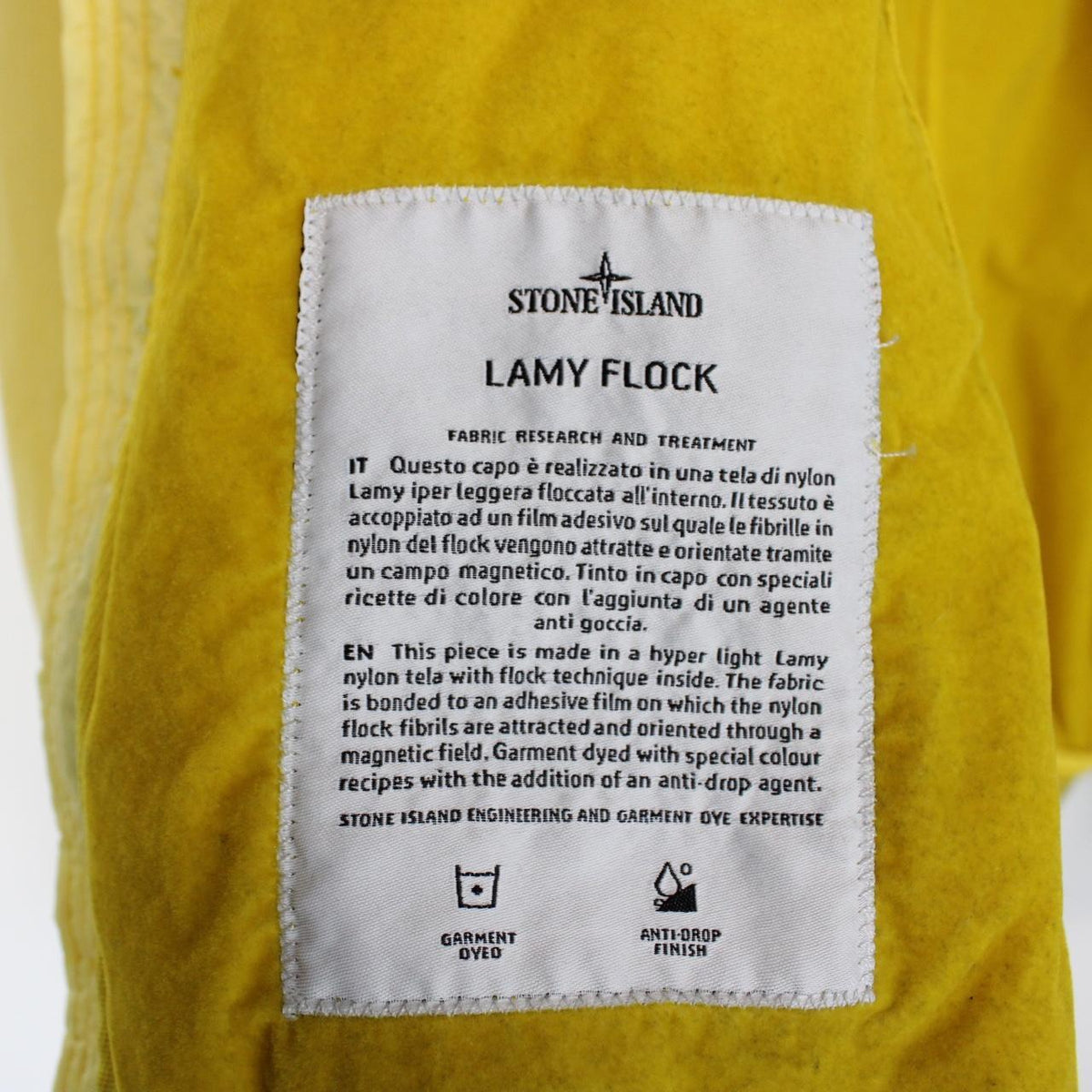 Stone Island AW 2018 Lamy Flock Nylon Hooded Jacket Medium