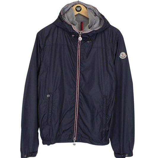 Moncler Urville Navy Blue Full Zip Hooded Packable Jacket