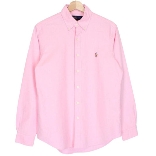 Polo Ralph Lauren Pink Long Sleeve Cotton Oxford Shirt