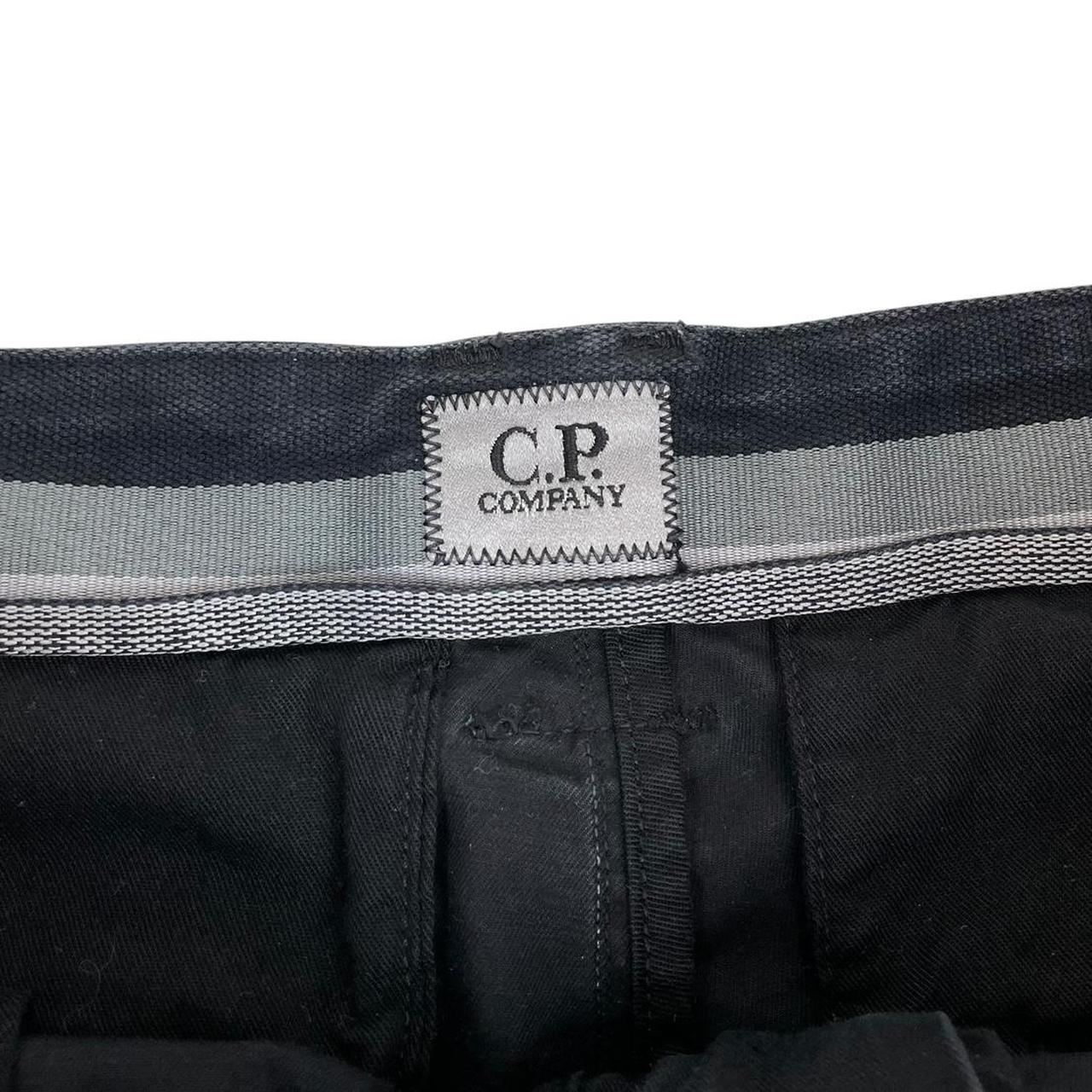 CP Company Black Lens Cotton Cargo Shorts