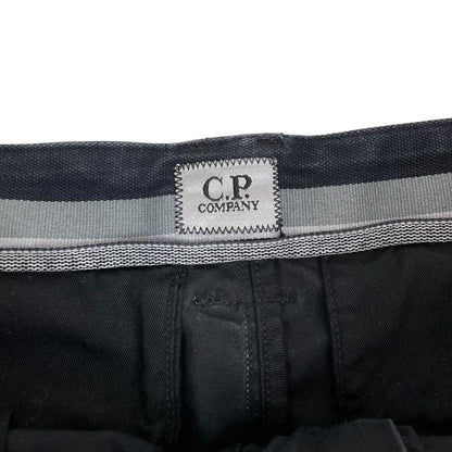 CP Company Black Lens Cotton Cargo Shorts