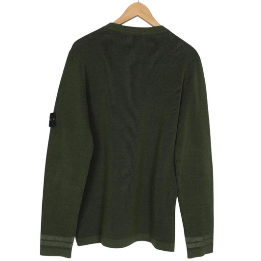 Stone Island SS 2018 Green Cotton Knit Sweatshirt Jumper