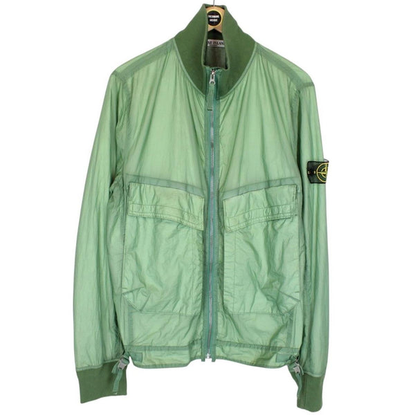 Stone Island SS 2009 Green Hyperlight Nylon Mesh Badge Jacket