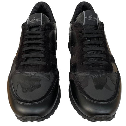 Valentino Garavani Rockrunner Black Camouflage Trainers