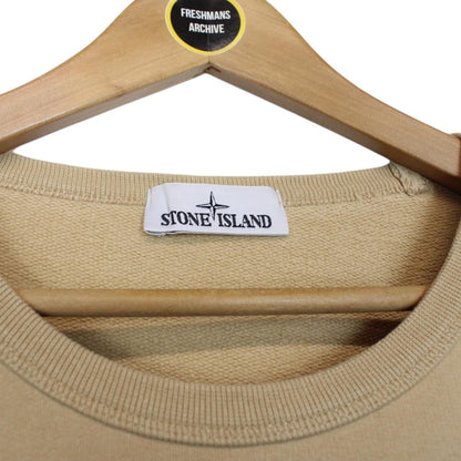 Stone Island AW 2019 Beige Cotton Sweatshirt Jumper