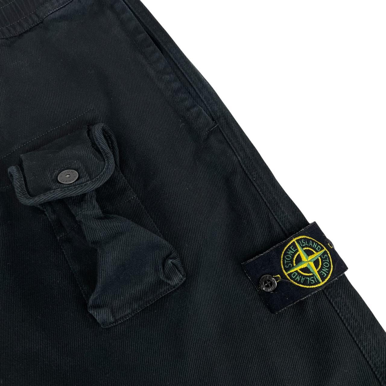 Stone Island AW 2021 Black RE-T Fit Cargo Trousers