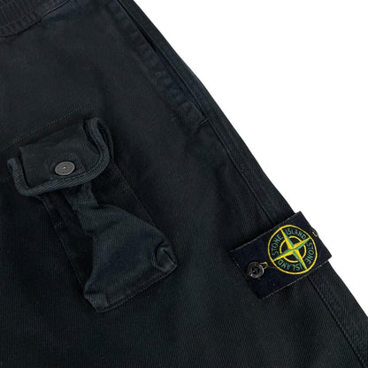 Stone Island AW 2021 Black RE-T Fit Cargo Trousers