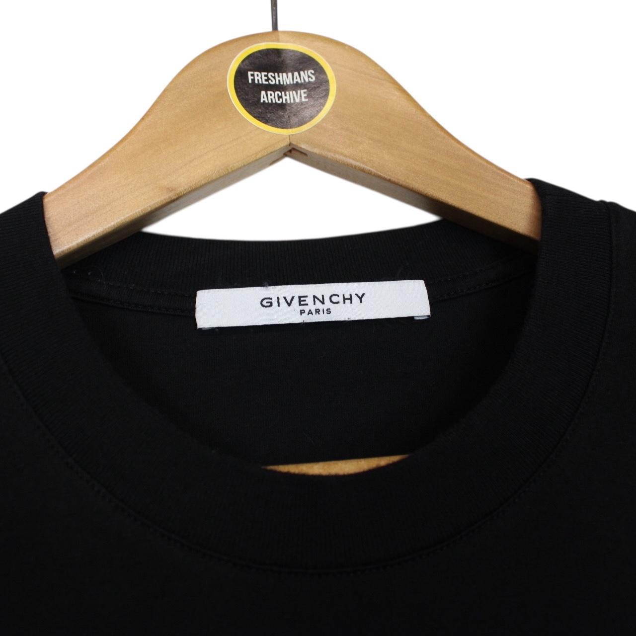 Givenchy Paris Black and White Tribal Taurus Print Short Sleeve Cotton T-Shirt