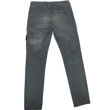 Stone Island AW 2019 Black Skinny Fit Cargo Trousers