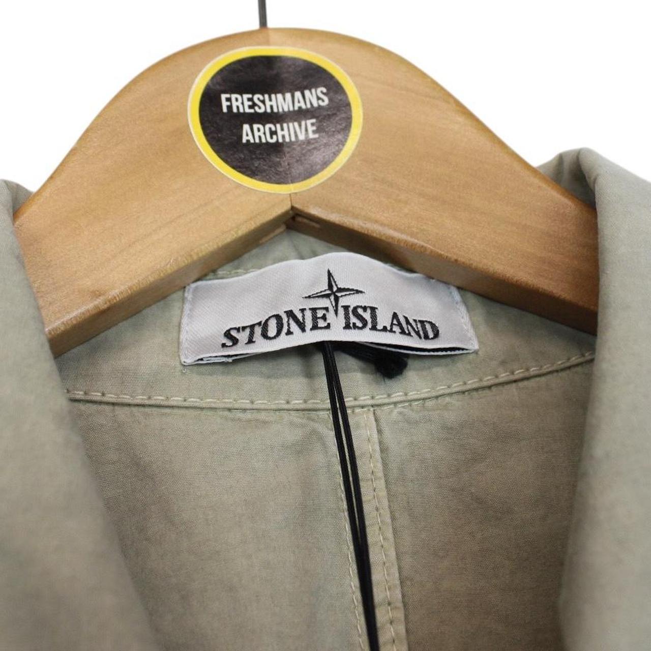 Stone Island AW 2023 Beige Organic Cotton Full Zip Overshirt Jacket