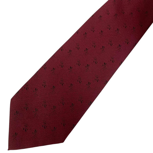 Vintage Hugo Boss Burgundy Silk Tie