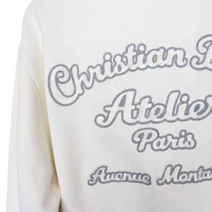 Christian Dior Atelier White Crew Neck Sweatshirt Jumper