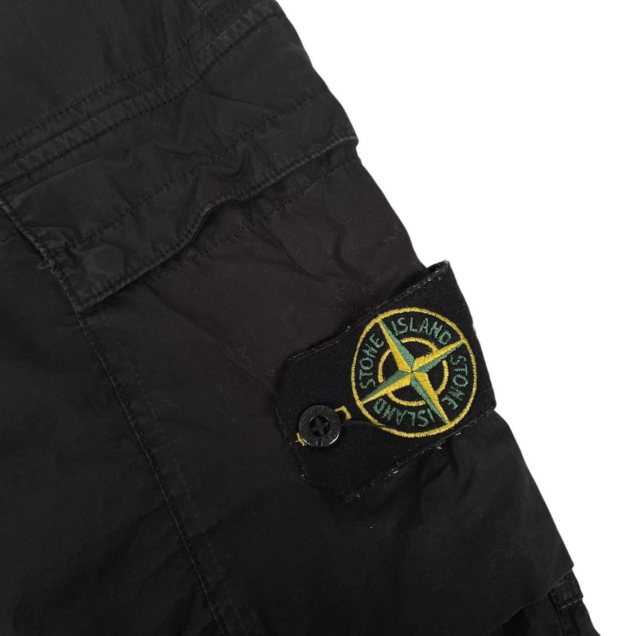 Stone Island SS 2021 Black RE-T Fit Cargo Trousers