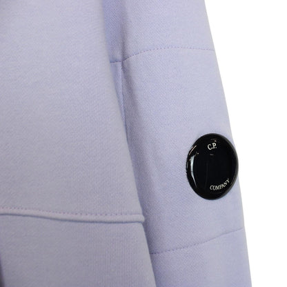 CP Company Lilac Purple Cotton Lens Hoodie Jumper