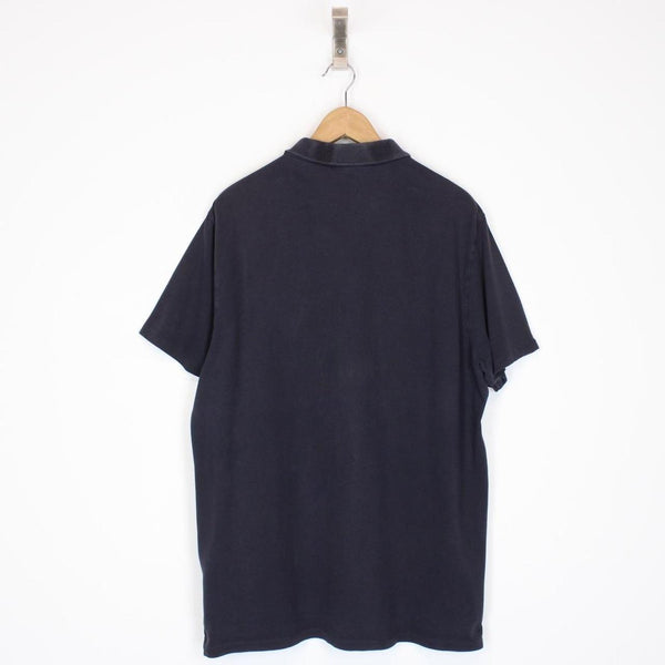 Stone Island SS 2017 Navy Blue Short Sleeve Compass Polo Shirt