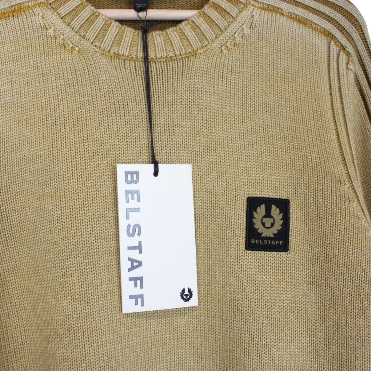 Belstaff Watch Glaze Yellow Ribbed Merino Wool Jumper