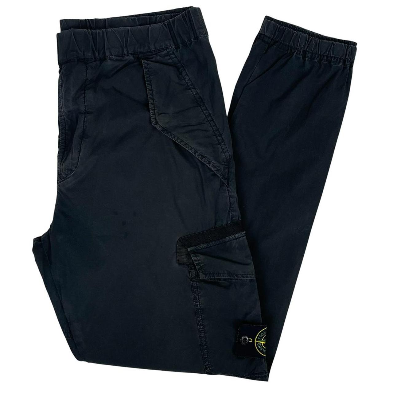 Stone Island SS 2018 Black RE-T Fit Cargo Trousers