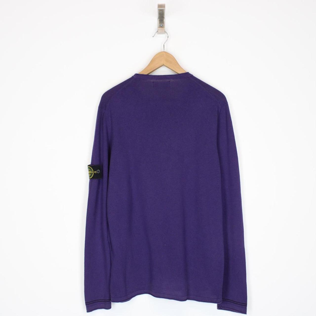 Stone Island SS 2016 Purple Thin Cotton Knit Sweatshirt