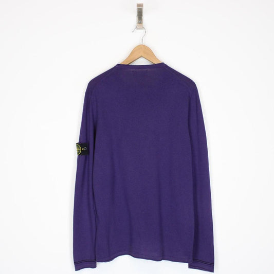Stone Island SS 2016 Purple Thin Cotton Knit Sweatshirt