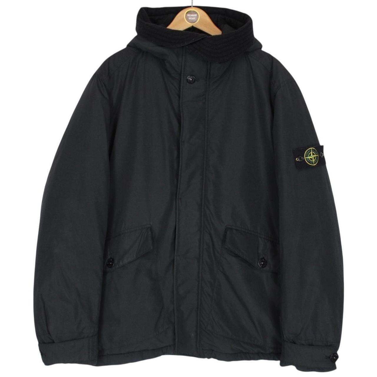 Stone Island AW 2017 Navy Blue Micro Reps Primaloft Hooded Jacket