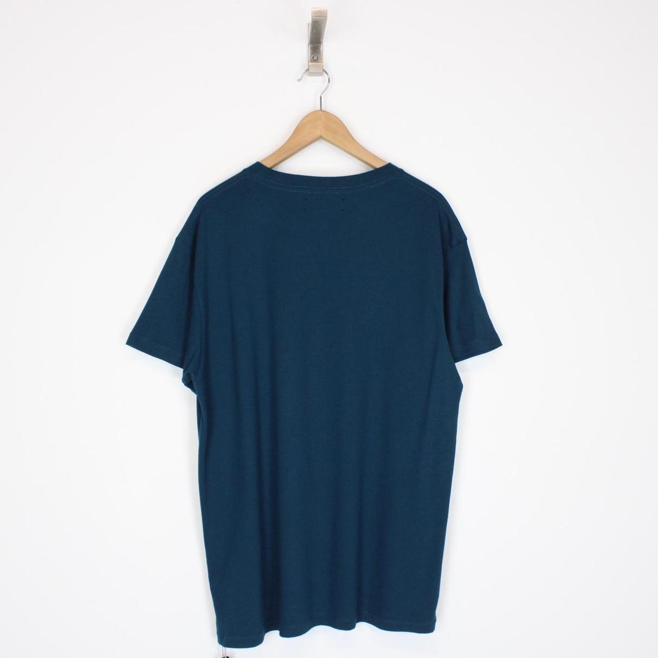 Amiri Petrol Blue Short Sleeve Los Angeles Print T-Shirt