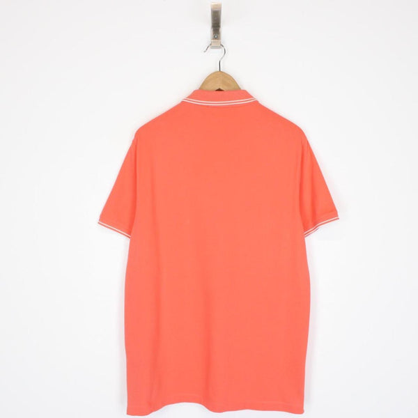 Stone Island Orange Short Sleeve Compass Polo Shirt