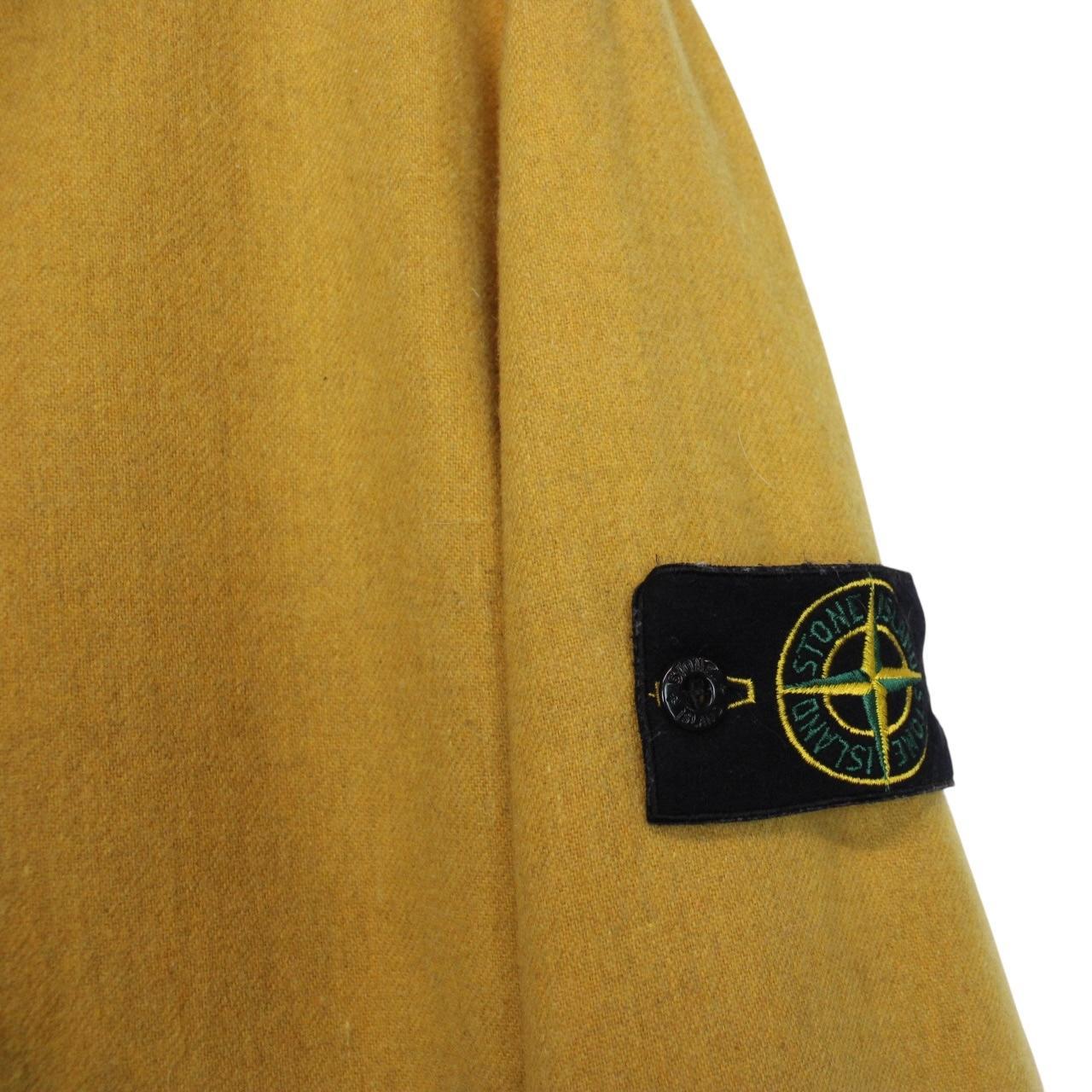 Stone Island AW 2014 Yellow Melange Wool Poly Hooded Jacket