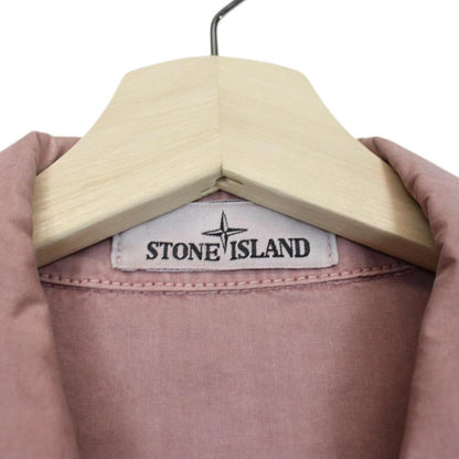 Stone Island AW 2022 Pink Full Zip Cotton Overshirt Jacket