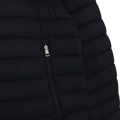 Moncler Eus Navy Blue Longue Saison Hooded Down Jacket