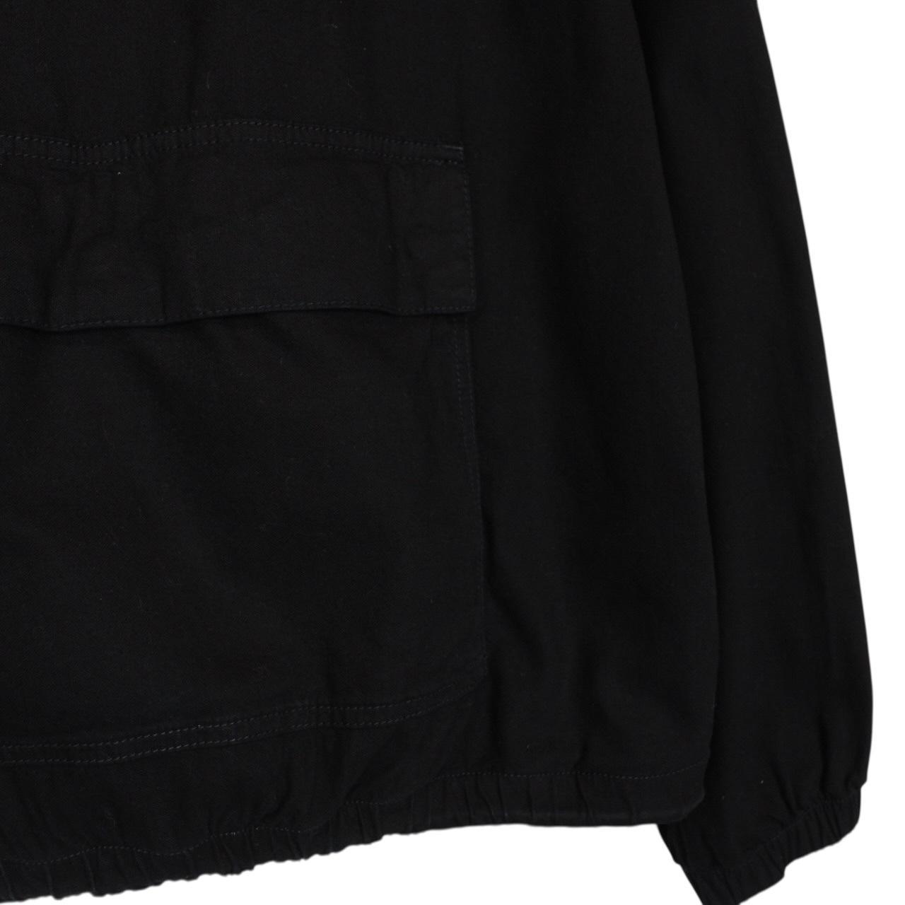 Givenchy Paris Black and Red Box Logo Cotton Smock Jacket