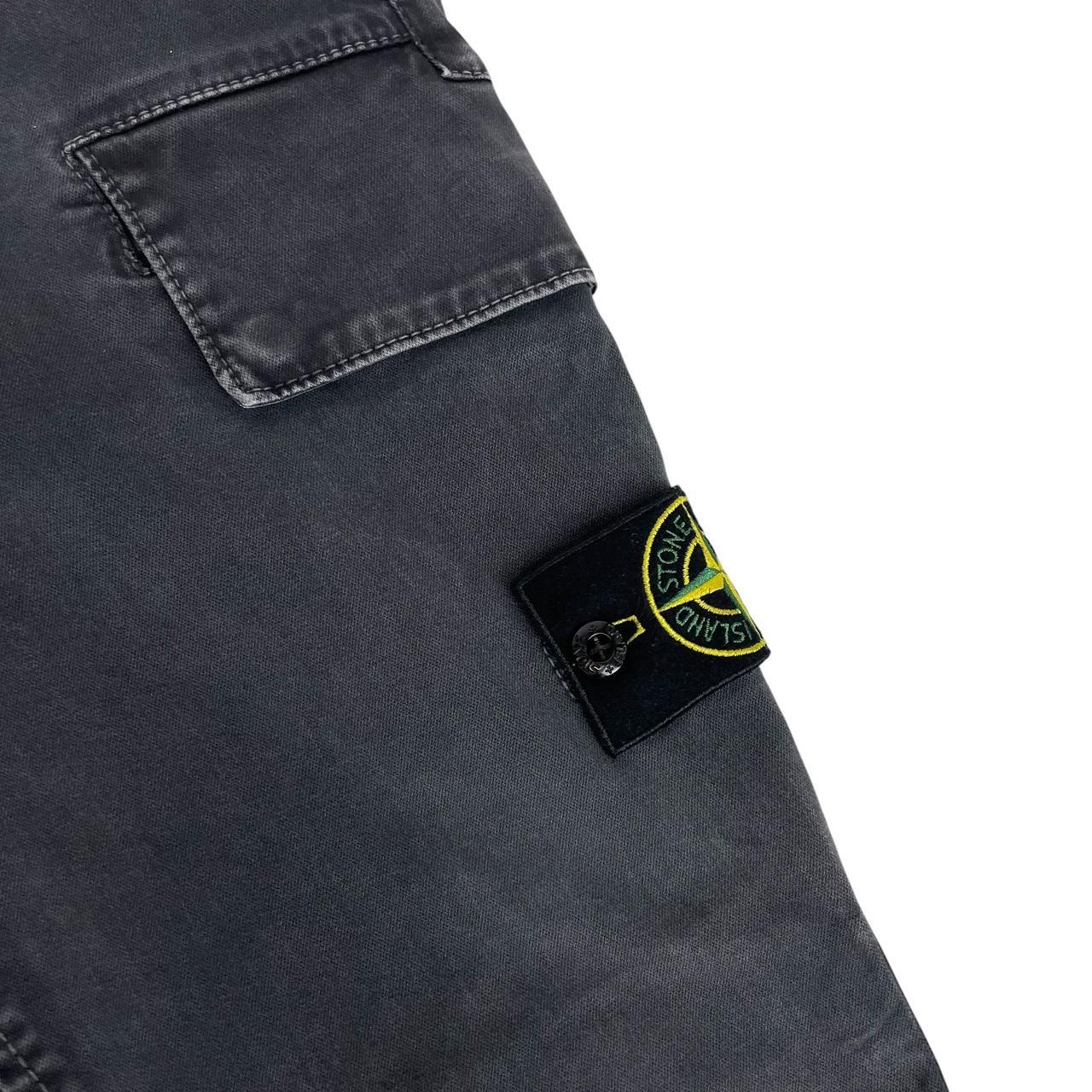 Stone Island AW 2022 Black Skinny Fit Cargo Trousers