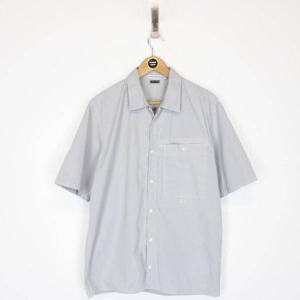 Vintage Stone Island SS 2003 Grey Short Sleeve Cotton Shirt