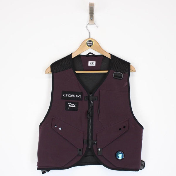 CP Company x Patta Collaboration Plum Purple Lens Vest Jacket
