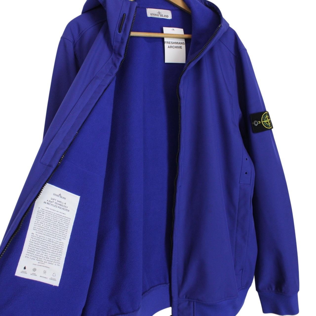 Stone Island AW 2023 Blue Soft Shell-R E