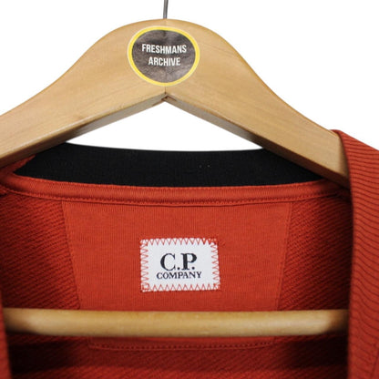 CP Company Burnt Orange Goggle Sweatshirt Jumper