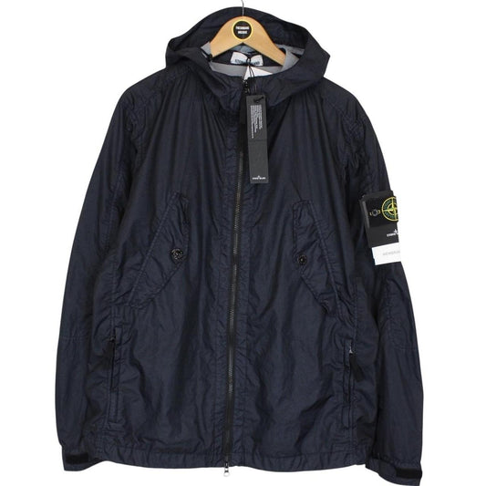 Stone Island SS 2018 Membrana 3L TC Navy Blue Hooded Jacket