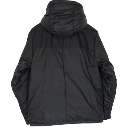 Burberry Tan Brown and Black Nova Check Reversible Hooded Down Jacket