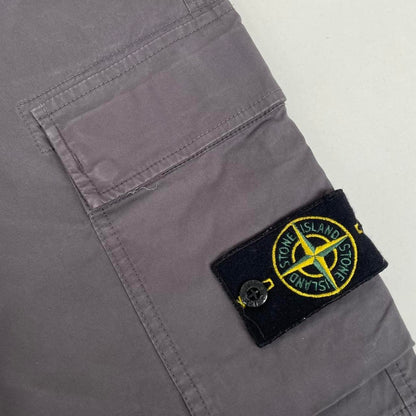 Stone Island SS 2021 Plum Slim Fit Cargo Trousers