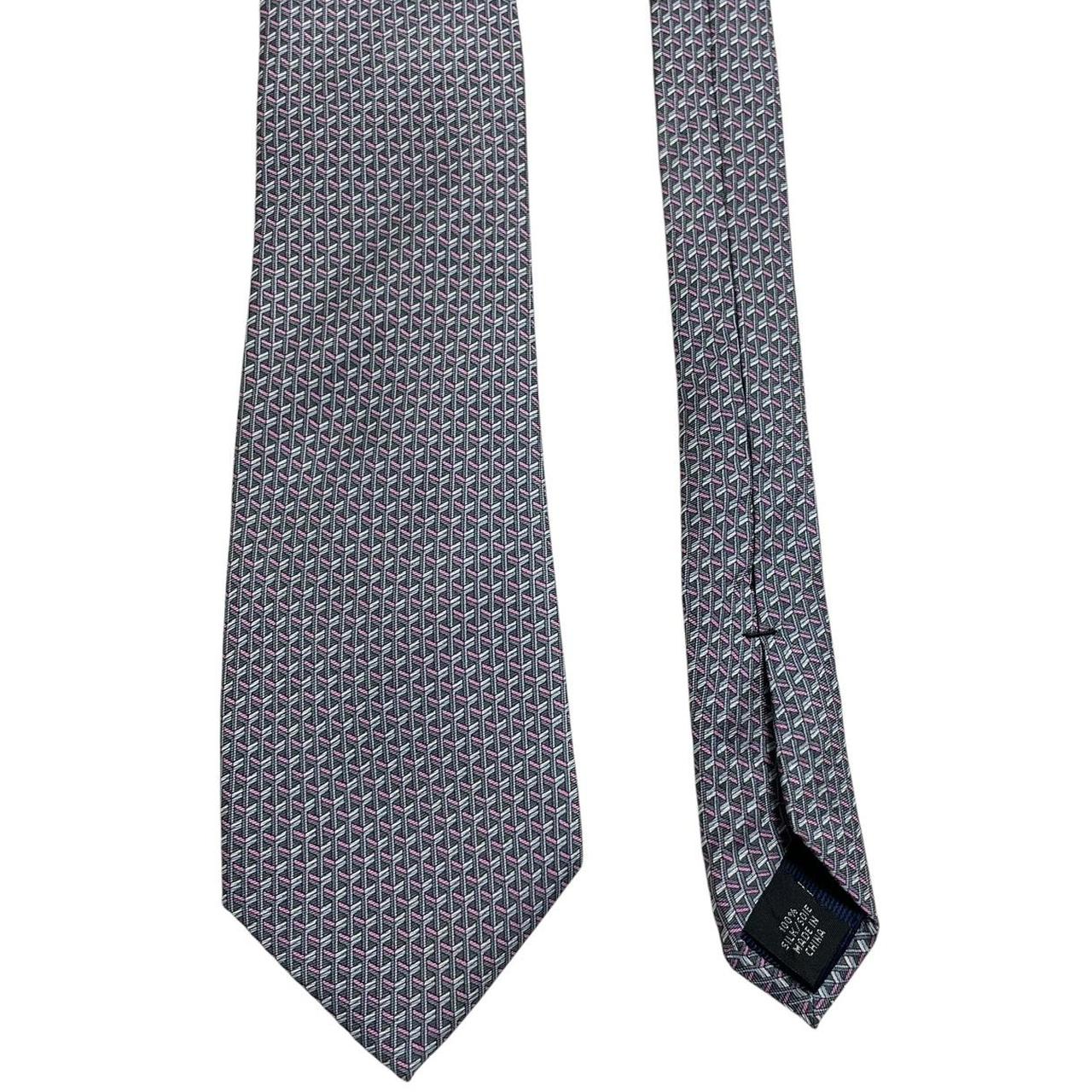Michael Kors Multicoloured Geometric Pattern Silk Tie